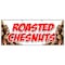 Signmission ROASTED CHESTNUTS BANNER SIGN cooked open flame snack nuts peanuts food B-96 Roasted Chestnuts - alternate 1